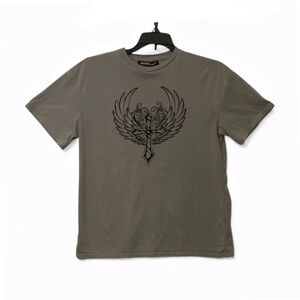 Charlotte Russe Gray Winged Sword Tee